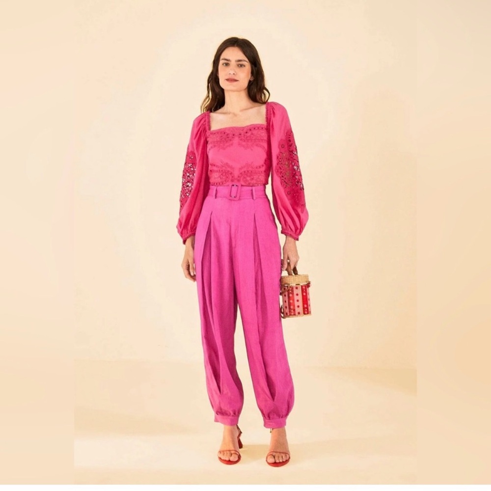 NWT Farm Rio Vibrant Pink Two-Piece Set